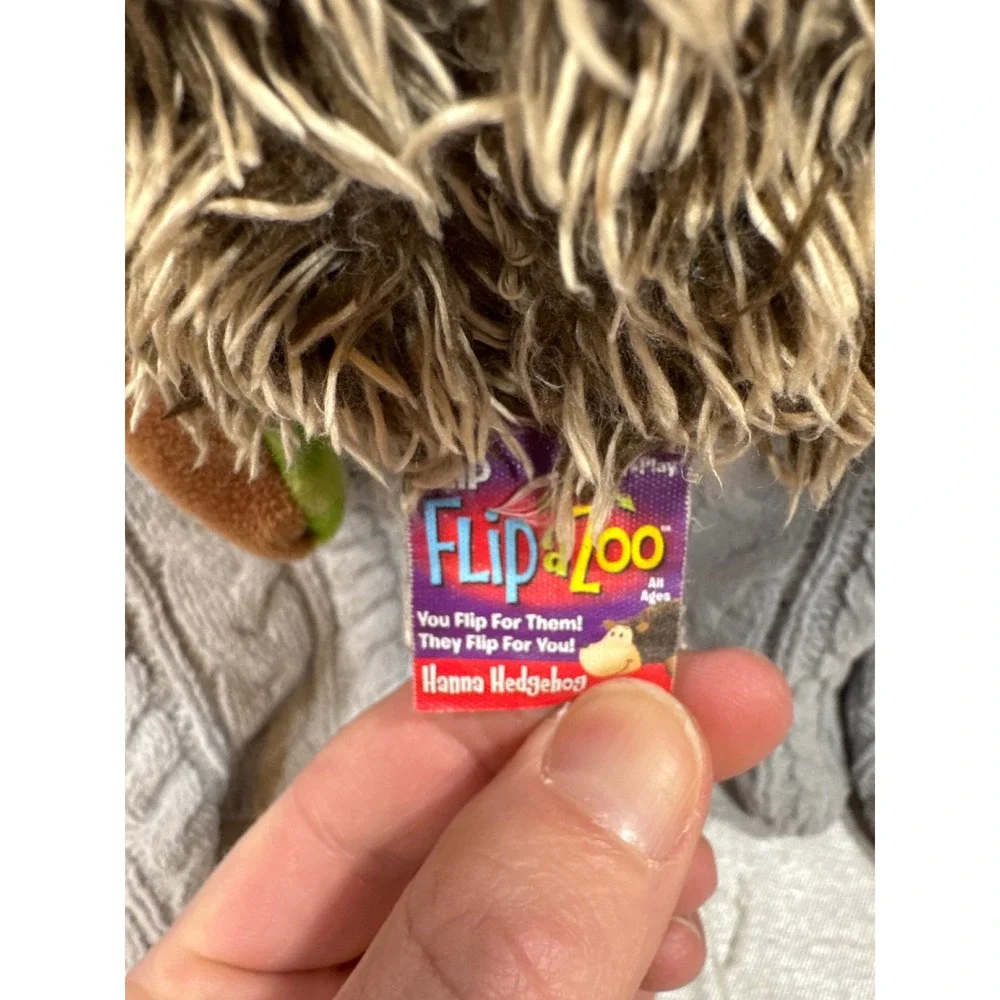 Jay Play‎ Flipazoo Hanna Hedgehog Tito Turtle Reversible Plush Toy Brown Green